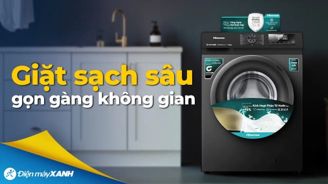 So sánh giá Máy giặt sấy Hisense Inverter giặt 9 kg - sấy 6 kg WD90N1Y rẻ nhất? - Ảnh 3