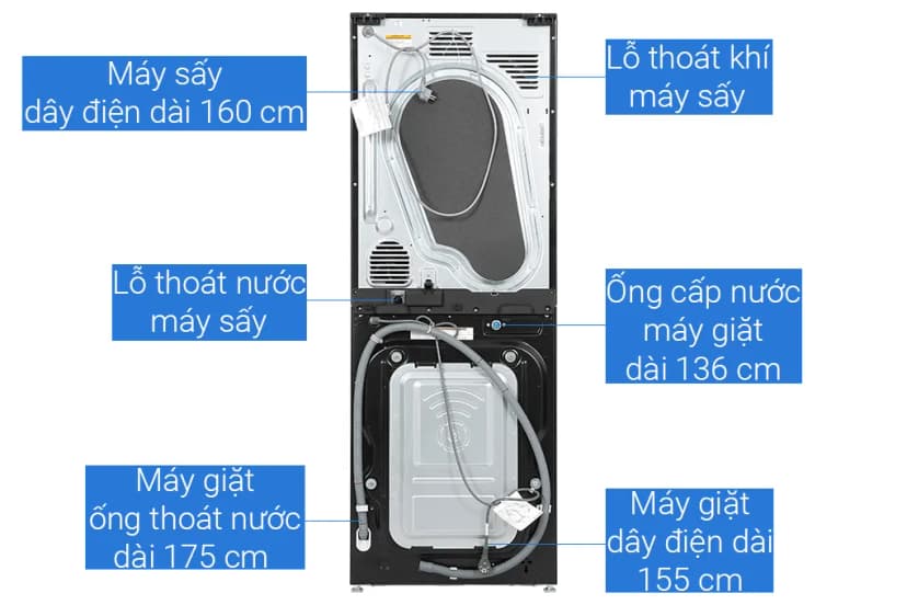 So sánh giá Tháp giặt sấy LG WashTower Inverter giặt 14 kg - sấy 10 kg WT1410NHB - Tìm sản phẩm giá rẻ nhất - Ảnh 2