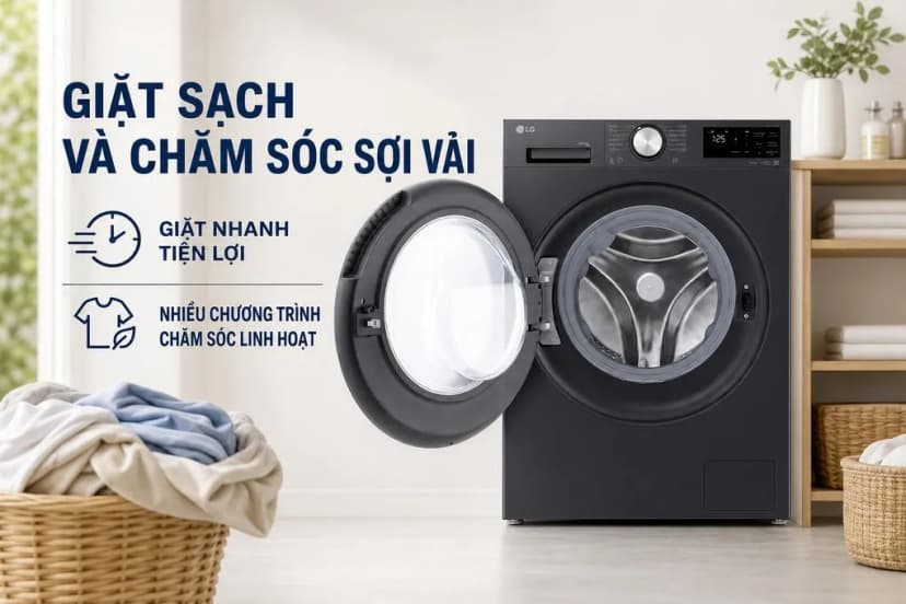 Máy giặt sấy LG Inverter giặt 11 kg - sấy 7 kg FX1411D5G - Giá rẻ nhất hôm nay - Ảnh 3