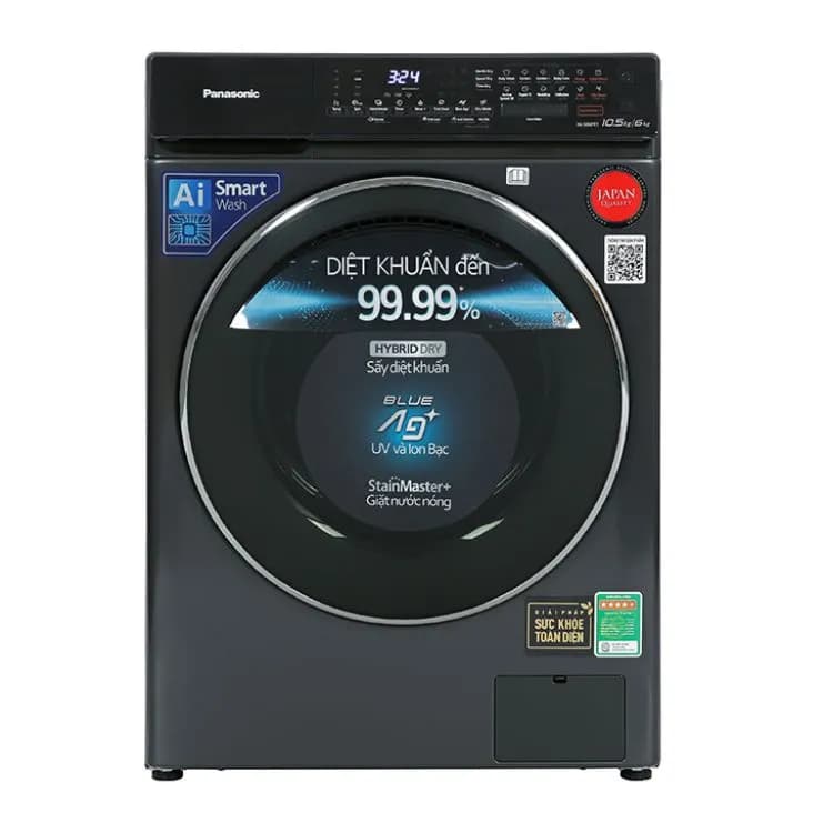 Máy giặt sấy Panasonic Inverter giặt 10 kg - sấy 7 kg NA-S20DG1BVT - Giá rẻ nhất hôm nay - Ảnh 6