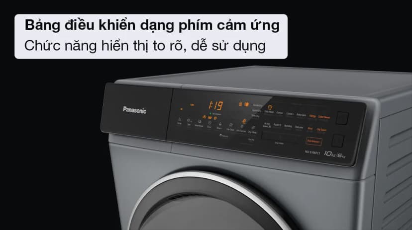 Máy giặt sấy Panasonic Inverter giặt 10 kg - sấy 7 kg NA-S20DG1BVT - Giá rẻ nhất hôm nay - Ảnh 8