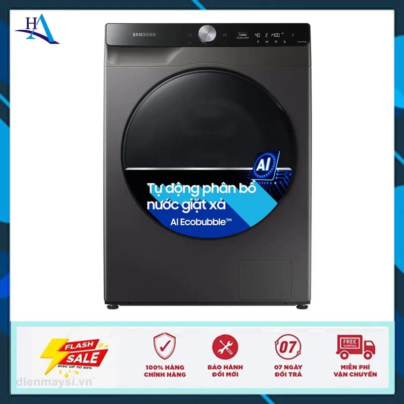 Máy giặt sấy Samsung Ecobubble Inverter giặt 10 kg - sấy 6 kg WD10HG4U04BBSV - Giá rẻ nhất hôm nay - Ảnh 13