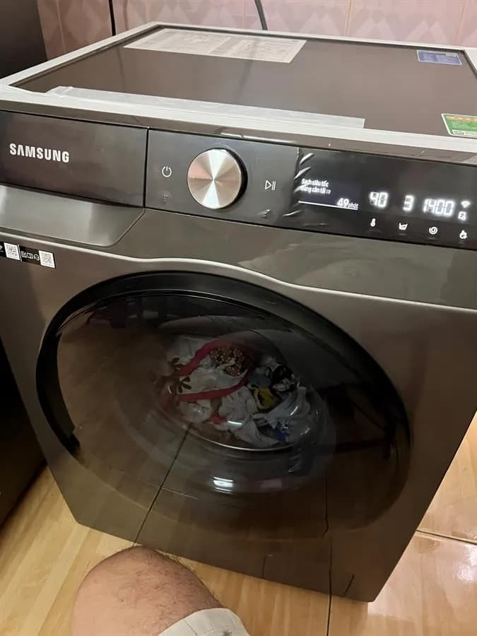 Máy giặt sấy Samsung Ecobubble Inverter giặt 10 kg - sấy 6 kg WD10HG4U04BBSV - Giá rẻ nhất hôm nay - Ảnh 4