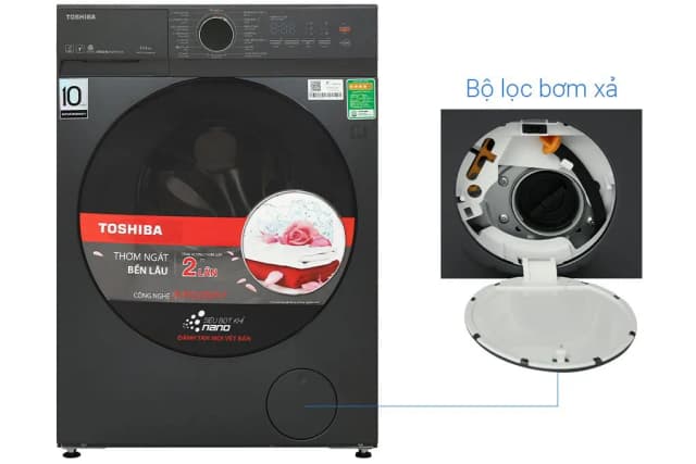 So sánh giá Máy giặt sấy Toshiba Inverter giặt 13 kg - sấy 8 kg TWD-T21BU140UWV(MG) rẻ nhất? - Ảnh 10