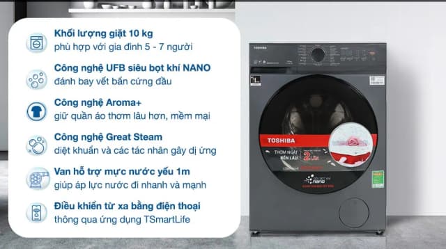 Top 1 so sánh giá Máy giặt Toshiba Inverter 11 kg TW-T33B120UWV(MK) - Tìm sản phẩm giá rẻ nhất - Ảnh 20