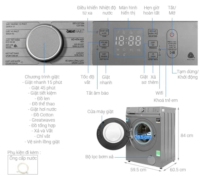 Top 1 so sánh giá Máy giặt Toshiba Inverter 11 kg TW-T33B120UWV(MK) - Tìm sản phẩm giá rẻ nhất - Ảnh 37