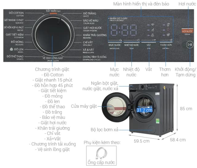 Top 1 so sánh giá Máy giặt Toshiba Inverter 11 kg TW-T33B120UWV(MK) - Tìm sản phẩm giá rẻ nhất - Ảnh 96