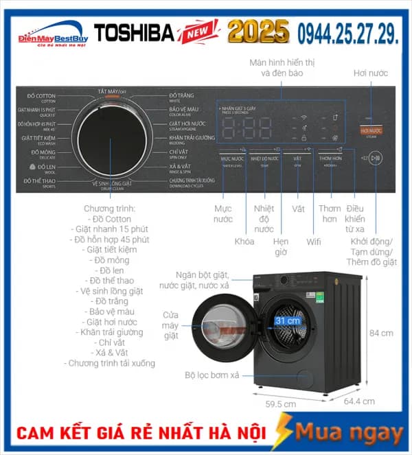 Top 1 so sánh giá Máy giặt Toshiba Inverter 13 kg TW-T33B140UWV(MK) - Tìm sản phẩm giá rẻ nhất - Ảnh 12