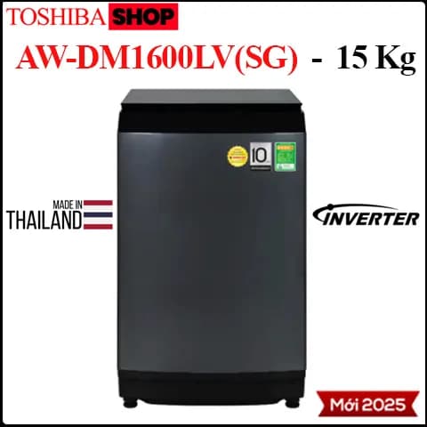 Máy giặt Toshiba Inverter 15 kg AW-DM1600LV(SG) - Giá rẻ nhất hôm nay - Ảnh 10