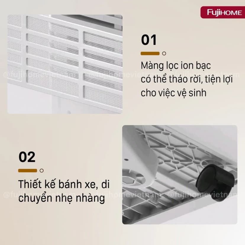 Máy hút ẩm kết hợp lọc không khí FUJIHOME DH14W-HEPA - Giá rẻ nhất hôm nay - Ảnh 80