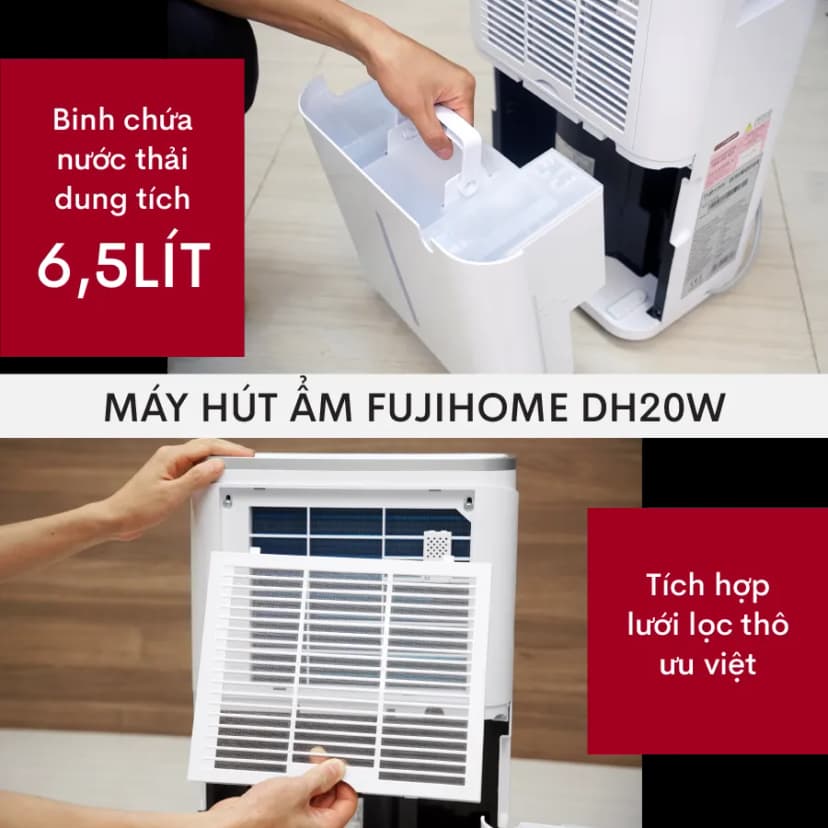 Máy hút ẩm kết hợp lọc không khí Fujihome DHP05-MINI - Giá rẻ nhất hôm nay - Ảnh 40