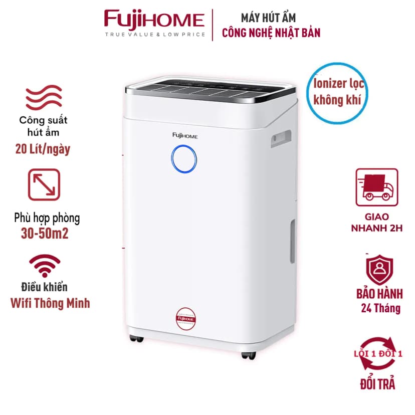 Máy hút ẩm kết hợp lọc không khí Fujihome DHP05-MINI - Giá rẻ nhất hôm nay - Ảnh 44
