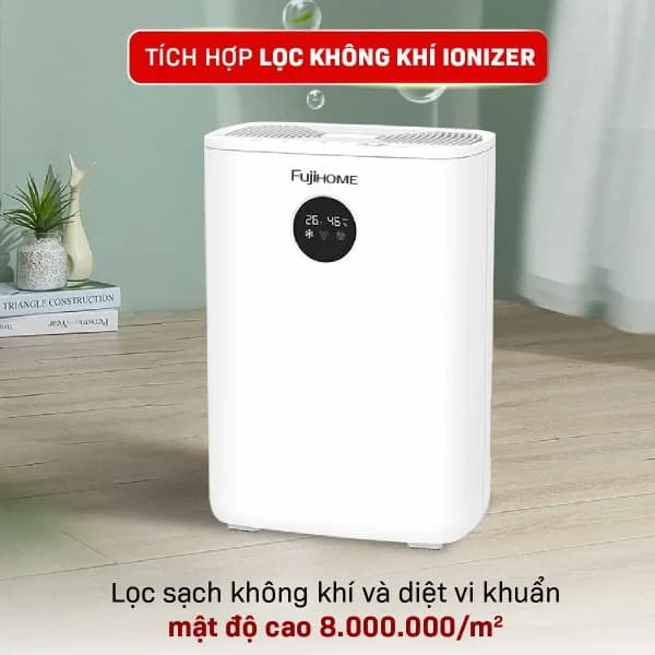 Máy hút ẩm kết hợp lọc không khí Fujihome DHP05-MINI - Giá rẻ nhất hôm nay - Ảnh 6