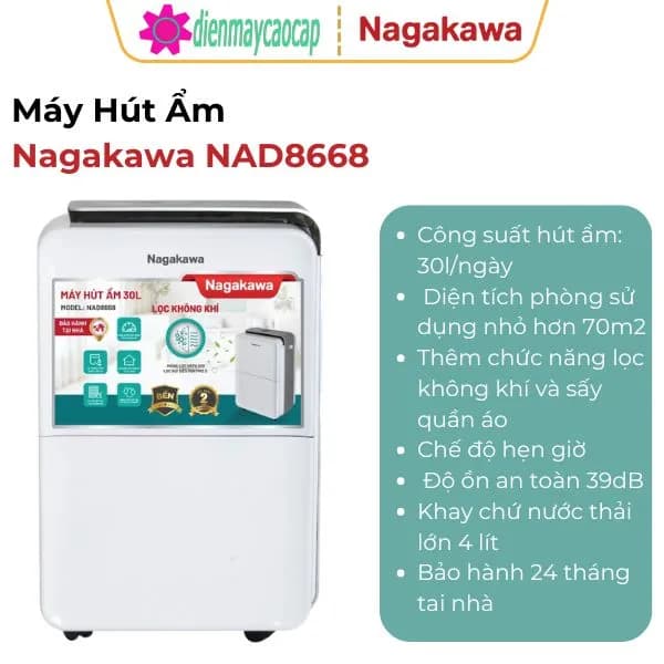 So sánh giá Máy hút ẩm kết hợp lọc không khí Nagakawa NAD8668 rẻ nhất? - Ảnh 14