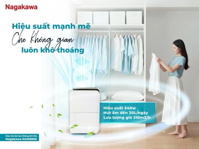 So sánh giá Máy hút ẩm kết hợp lọc không khí Nagakawa NAD8668 rẻ nhất? - Ảnh 16