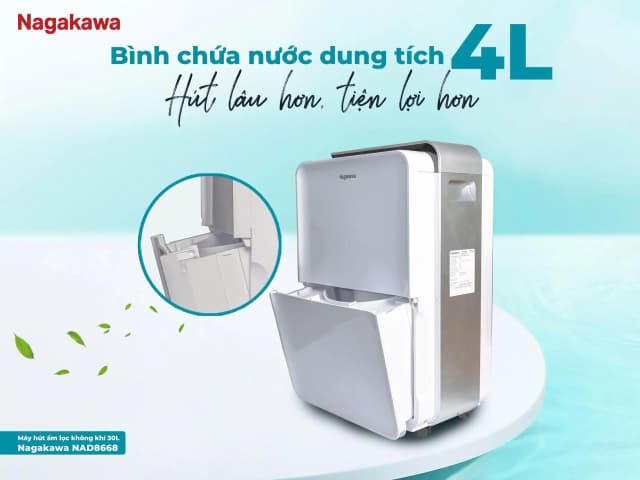 So sánh giá Máy hút ẩm kết hợp lọc không khí Nagakawa NAD8668 rẻ nhất? - Ảnh 4