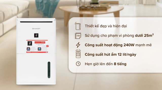 So sánh giá Máy hút ẩm Sharp DW-D12A-W rẻ nhất? - Ảnh 6