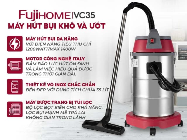 So sánh giá Máy hút bụi công nghiệp FUJIHOME VC35 rẻ nhất? - Ảnh 4