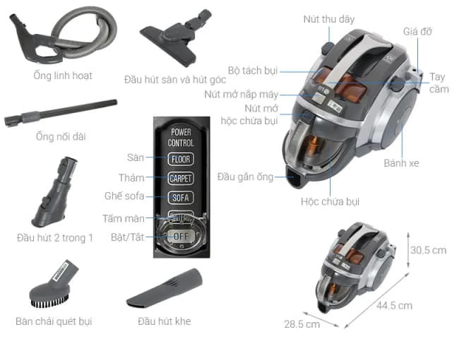 So sánh giá Máy hút bụi dạng hộp LG VK7317GHTPS rẻ nhất? - Ảnh 6