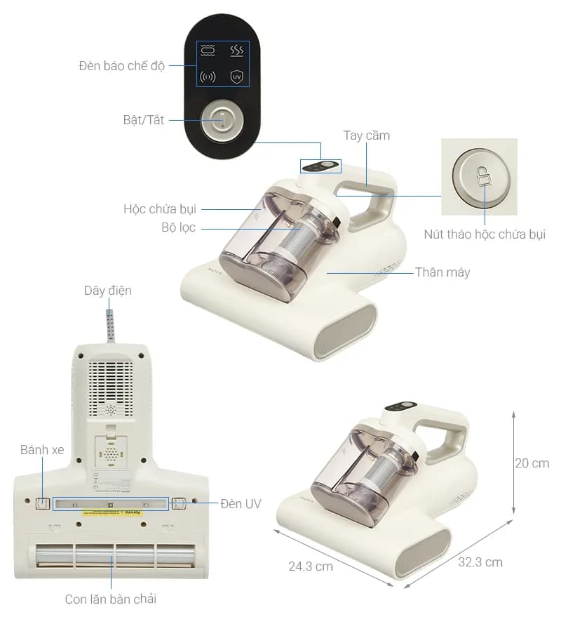 So sánh giá Máy hút bụi đệm giường Mova D10 Max - Tìm sản phẩm giá rẻ nhất - Ảnh 13