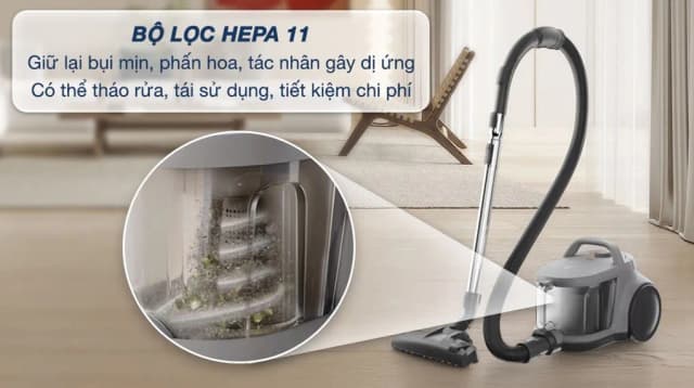 So sánh giá Máy hút bụi dạng hộp Electrolux Clean 500 EFC52614 rẻ nhất? - Ảnh 7