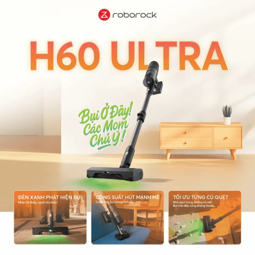 So sánh giá Máy hút bụi không dây Roborock H60 Ultra - Tìm sản phẩm giá rẻ nhất - Ảnh 1