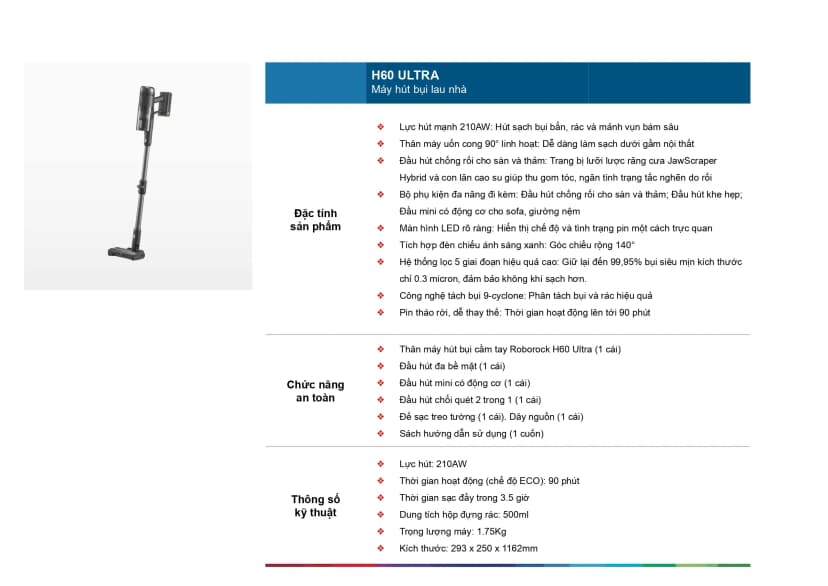So sánh giá Máy hút bụi không dây Roborock H60 Ultra - Tìm sản phẩm giá rẻ nhất - Ảnh 5