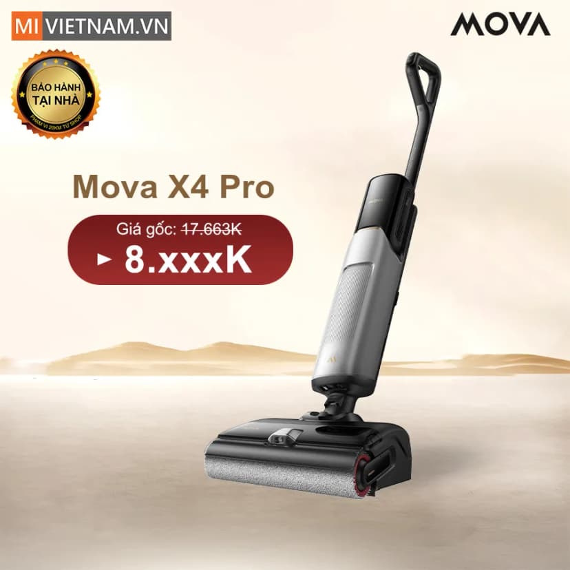So sánh giá Máy hút bụi lau nhà Mova X4 Pro - Tìm sản phẩm giá rẻ nhất - Ảnh 2