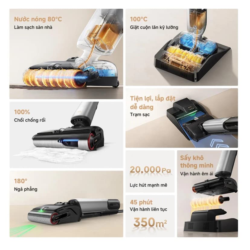 So sánh giá Máy hút bụi lau nhà Mova X4 Pro - Tìm sản phẩm giá rẻ nhất - Ảnh 15