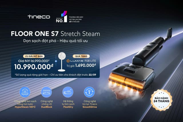 So sánh giá Máy hút bụi lau nhà Tineco Floor One S7 Stretch Steam rẻ nhất? - Ảnh 17