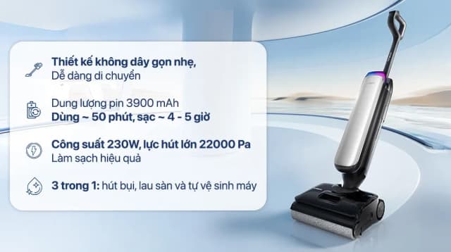 So sánh giá Máy hút bụi lau nhà Tineco Floor One S9 Artist FW2C0200ID rẻ nhất? - Ảnh 2