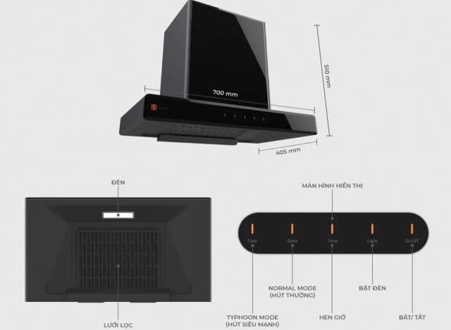 Top 1 so sánh giá Máy hút mùi âm tủ Hawonkoo HRH-703 - Tìm sản phẩm giá rẻ nhất - Ảnh 10
