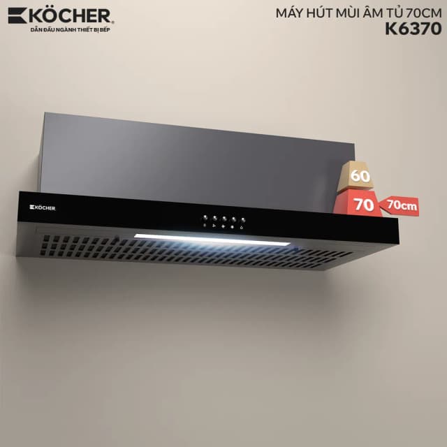 Máy hút mùi âm tủ Kocher K-6370 - Ảnh 7