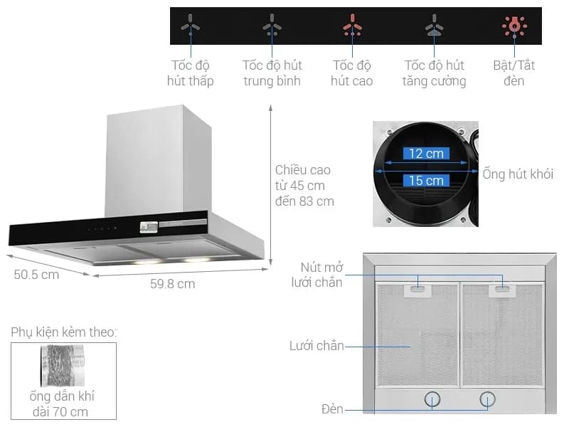 So sánh giá Máy hút mùi áp tường Bosch DWB67BK61T - Tìm sản phẩm giá rẻ nhất - Ảnh 16