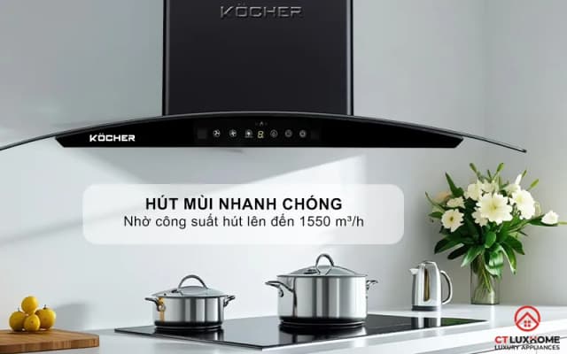 Top 1 so sánh giá Máy hút mùi kính cong Kocher K-226V - 70 cm - Tìm sản phẩm giá rẻ nhất - Ảnh 12