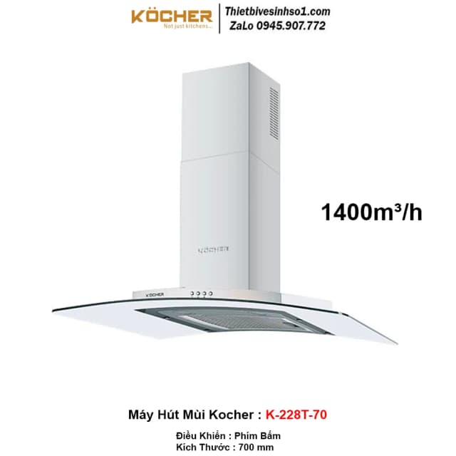 Top 1 so sánh giá Máy hút mùi kính cong Kocher K-226V - 70 cm - Tìm sản phẩm giá rẻ nhất - Ảnh 19