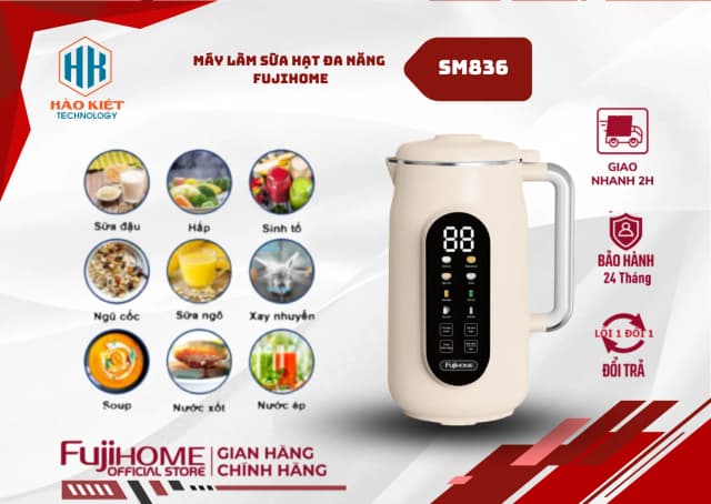So sánh giá Máy làm sữa hạt đa năng Fujihome SM836 rẻ nhất? - Ảnh 14