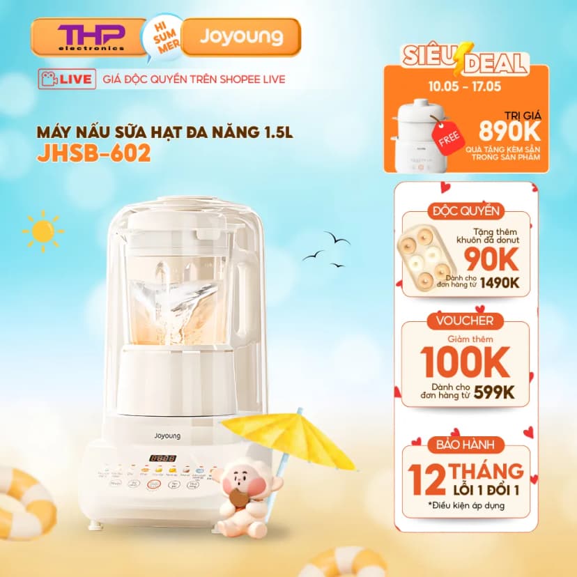 Máy làm sữa hạt đa năng Joyoung JHSB-602 Pro - Giá rẻ nhất hôm nay - Ảnh 76