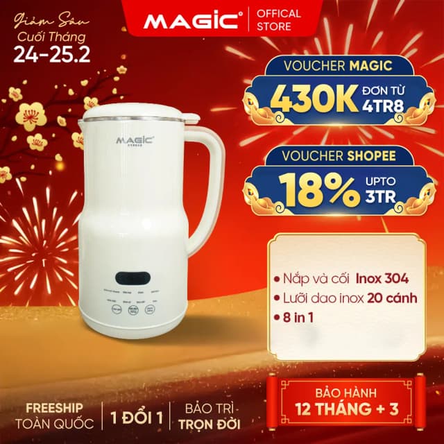 So sánh giá Máy làm sữa hạt đa năng Magic A-99 rẻ nhất? - Ảnh 12