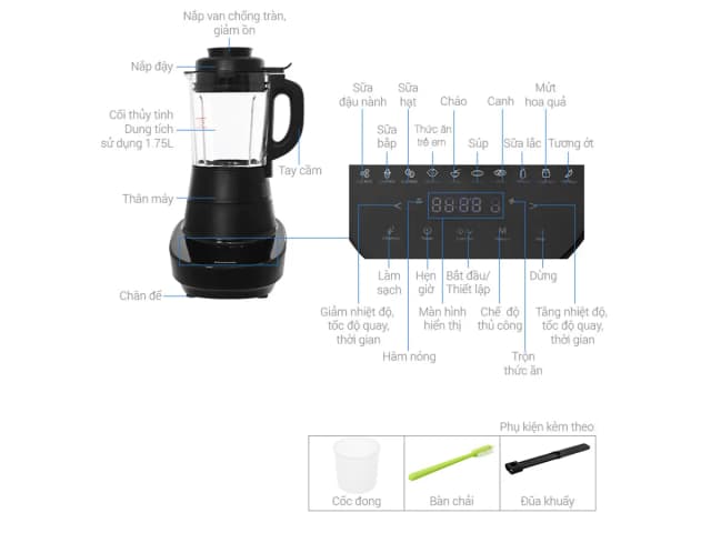 So sánh giá Máy làm sữa hạt đa năng Panasonic MX-HG6401KRA rẻ nhất? - Ảnh 4