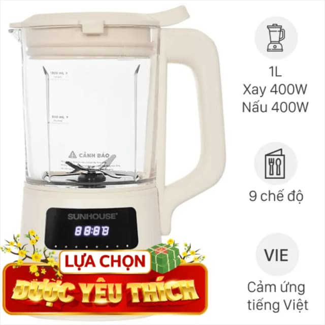 Top 1 so sánh giá Máy làm sữa hạt đa năng Sunhouse SHD5261 - Tìm sản phẩm giá rẻ nhất - Ảnh 13