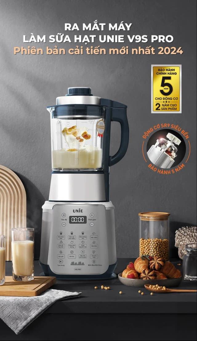 So sánh giá Máy làm sữa hạt đa năng Unie V9S Pro rẻ nhất? - Ảnh 4