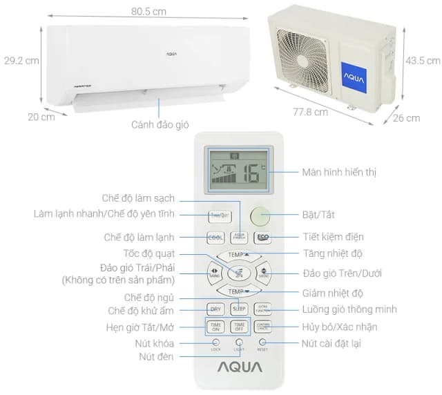 So sánh giá Máy lạnh AQUA Inverter 1 HP AQA-RUV10RB5 rẻ nhất? - Ảnh 7
