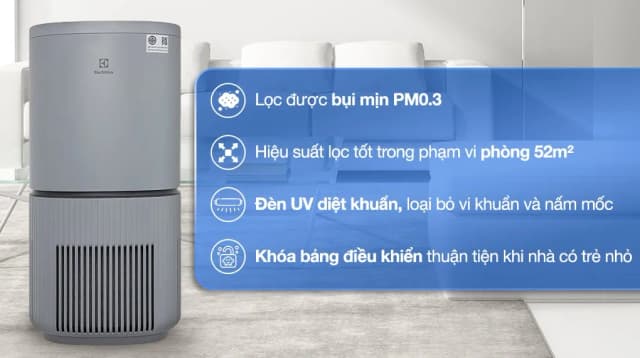So sánh giá Máy lọc không khí Electrolux EP53-46UGA 40W rẻ nhất? - Ảnh 3