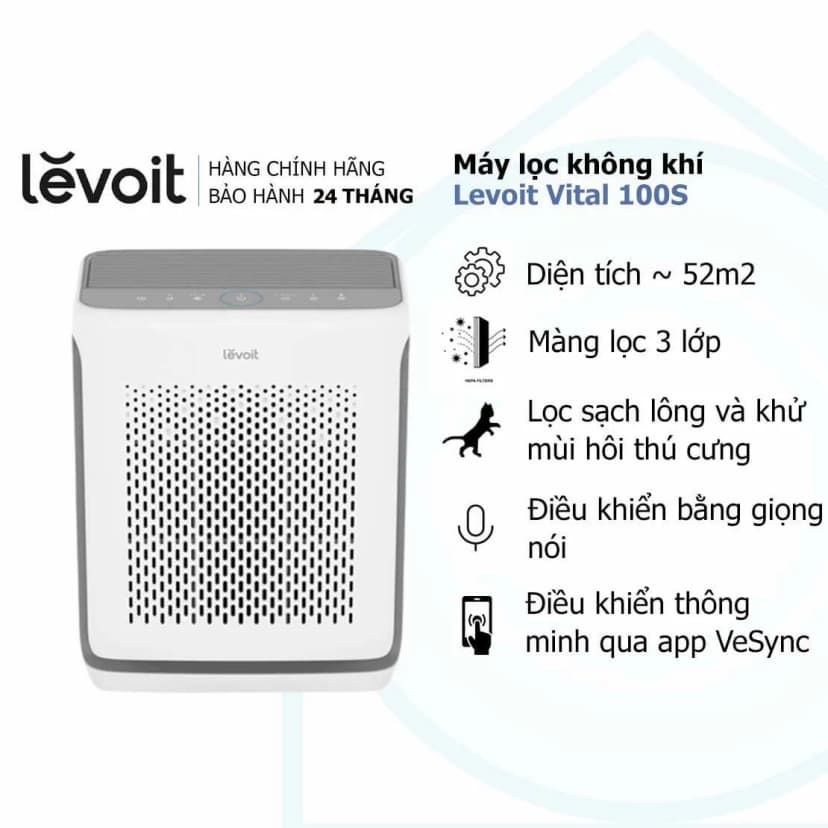 So sánh giá Máy lọc không khí Levoit Vital 100s 32W - Tìm sản phẩm giá rẻ nhất - Ảnh 2