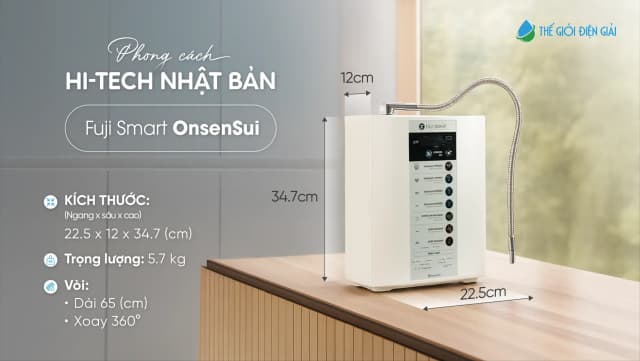 Top 1 so sánh giá Máy lọc nước điện giải ion kiềm Fuji Smart OnsenSui 5 tấm điện cực - Tìm sản phẩm giá rẻ nhất - Ảnh 2