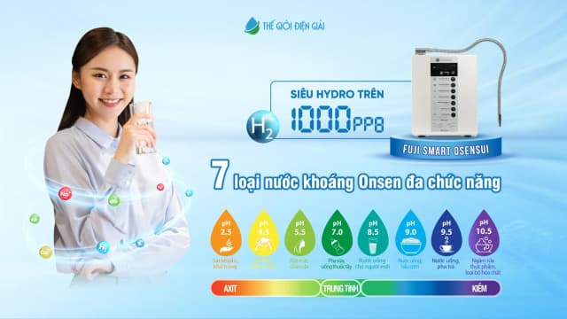 Top 1 so sánh giá Máy lọc nước điện giải ion kiềm Fuji Smart OnsenSui 5 tấm điện cực - Tìm sản phẩm giá rẻ nhất - Ảnh 6
