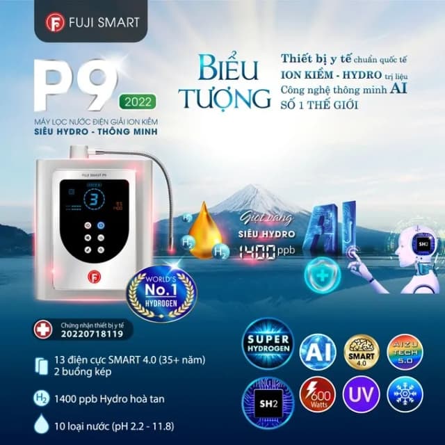 Top 1 so sánh giá Máy lọc nước điện giải ion kiềm Fuji Smart Petto 99 9 tấm điện cực - Tìm sản phẩm giá rẻ nhất - Ảnh 6