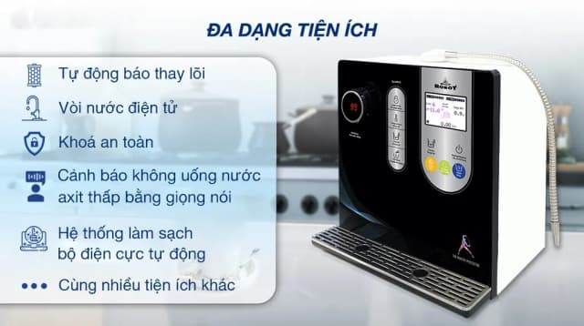 Top 1 so sánh giá Máy lọc nước điện giải ion kiềm nóng nguội lạnh ROBOT IonKing 511X 5 tấm điện cực - Tìm sản phẩm giá rẻ nhất - Ảnh 25
