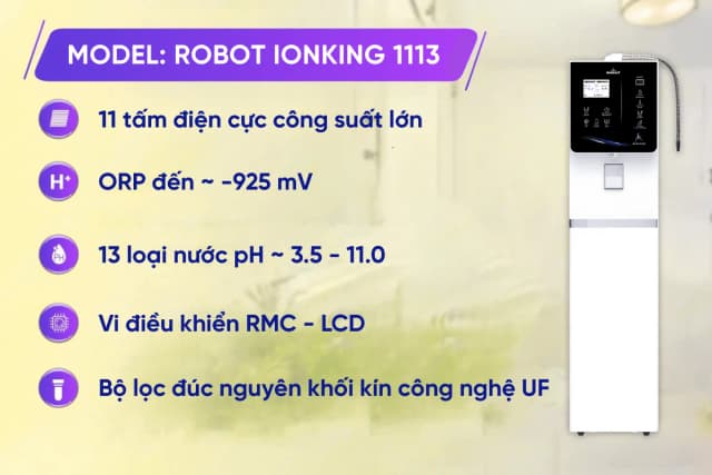 Top 1 so sánh giá Máy lọc nước điện giải ion kiềm nóng nguội lạnh ROBOT IonKing 511X 5 tấm điện cực - Tìm sản phẩm giá rẻ nhất - Ảnh 53